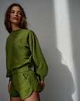Tropical green Pants