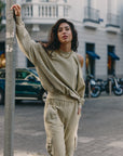 Acid lime cargo pants