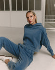 Blueberry Overlock hoodie
