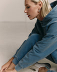 Blueberry Overlock hoodie