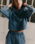 Blueberry Overlock hoodie