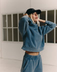 Blueberry Overlock hoodie