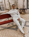 Grey Overlock pants