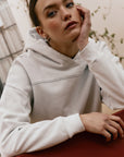 Grey Overlock hoodie