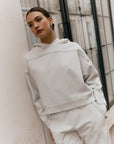 Grey Overlock pants