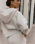 Grey Overlock pants