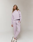 Lilac Overlock hoodie