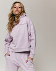 Lilac Overlock hoodie