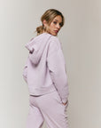 Lilac Overlock hoodie