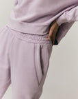 Lilac Overlock hoodie