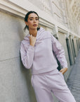 Lilac Overlock hoodie