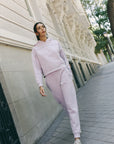 Lilac Overlock hoodie
