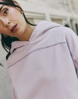 Lilac Overlock hoodie