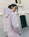 Lilac Overlock hoodie