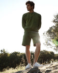 Tropical green pants men