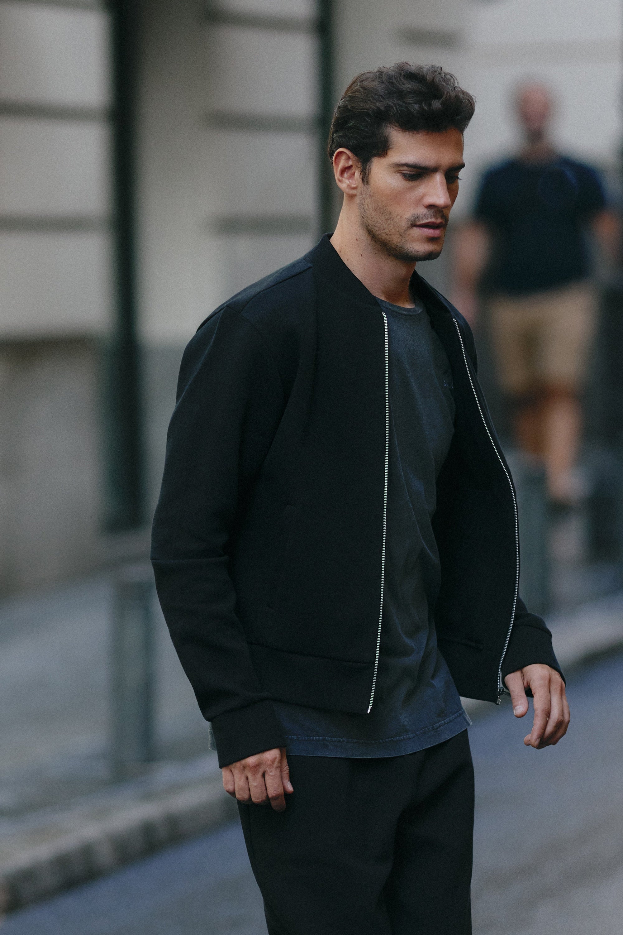 Bomber da uomo in neoprene