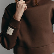 Fudge Brown neoprene sweater