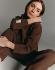 neoprene Fudge Brown sweater