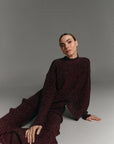 Oriana burgundy sweater