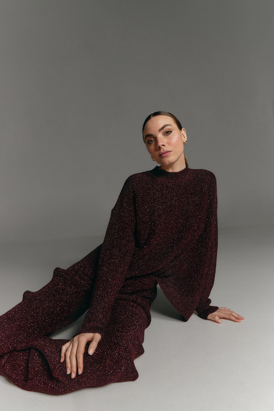 Oriana burgundy sweater