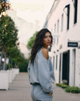 Dusty blue sweater