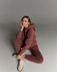 Pomegranate Overlock hoodie