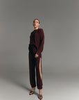 Oriana burgundy sweater