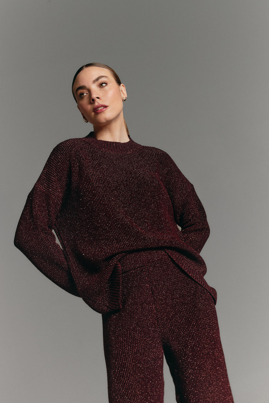 Oriana burgundy sweater