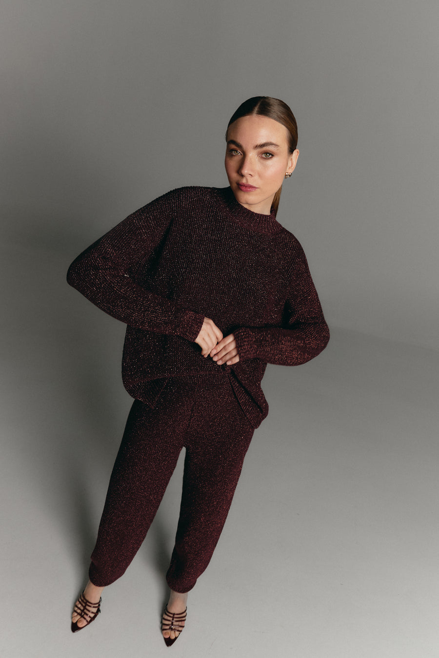 Oriana burgundy sweater