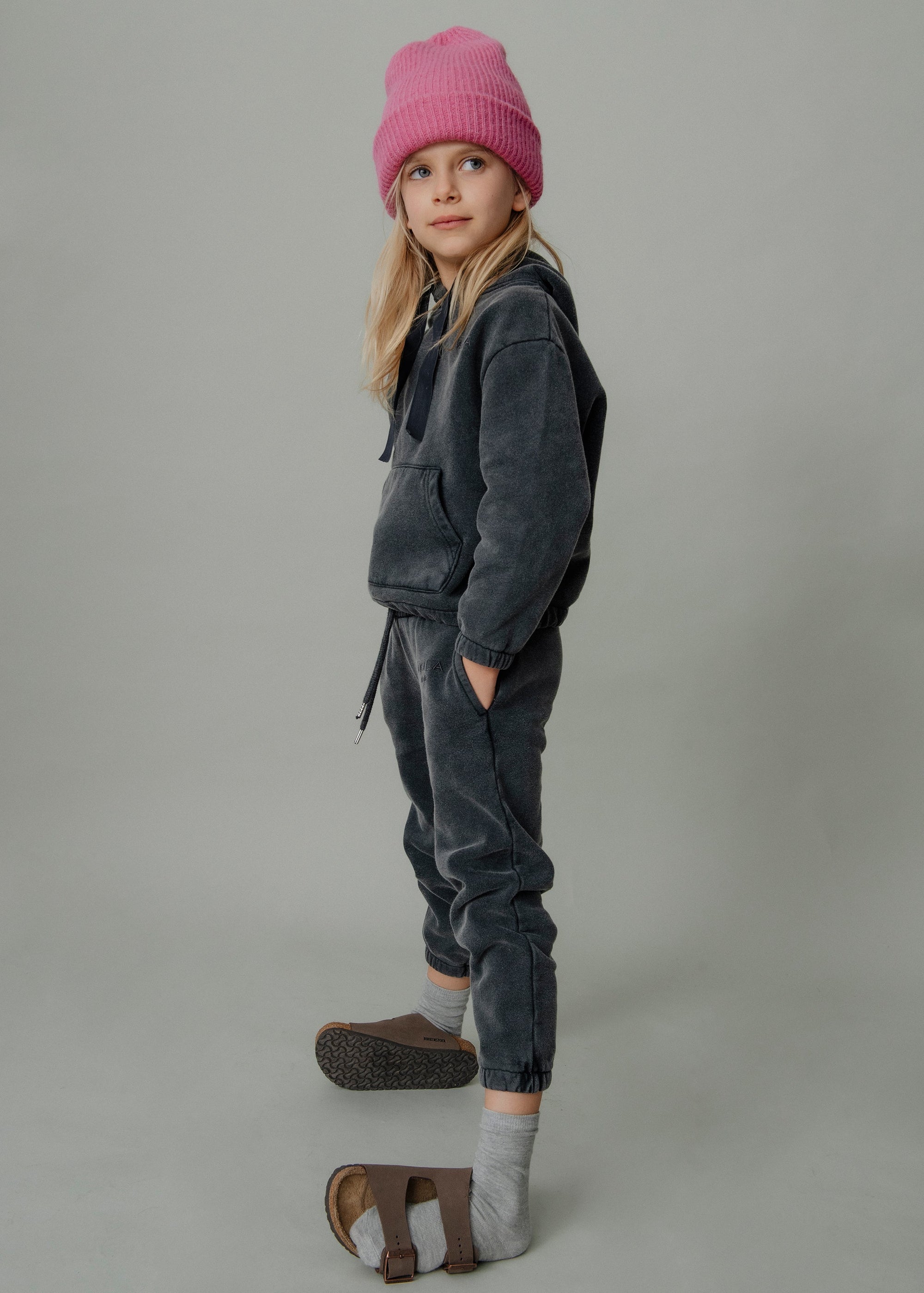 Pantaloni Washed Grey da bambina